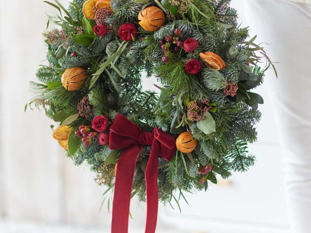 Extra Lovely Classic Christmas Wreath image