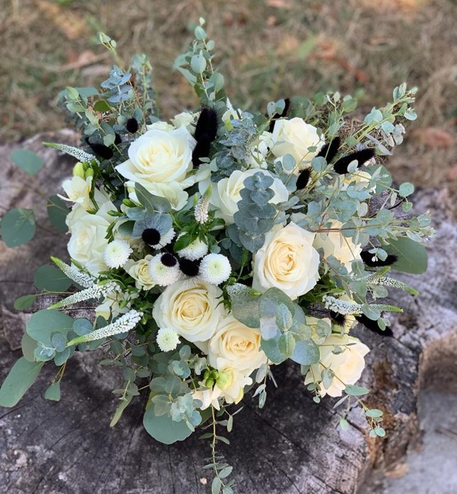 Hand Tied Whites With Black And Dried