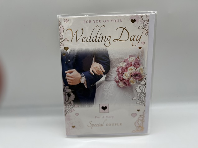 Wedding day card - bouquet image