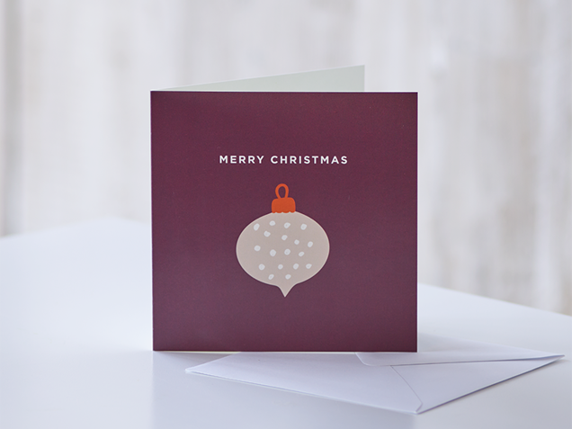 Burgundy bauble  image