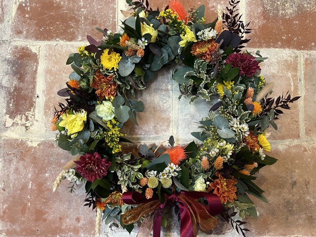 Autumn Wreath Floral 1