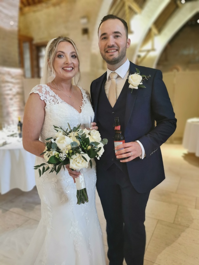 Bride Tithe Barn White Bouquet