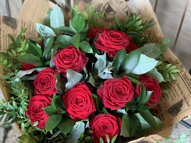 Red Roses And Green