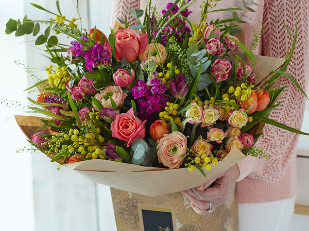 Luxury Spring Birthday Bouquet with Tulips image