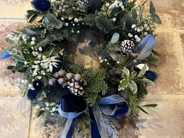 Christmas Wreath - Blue image