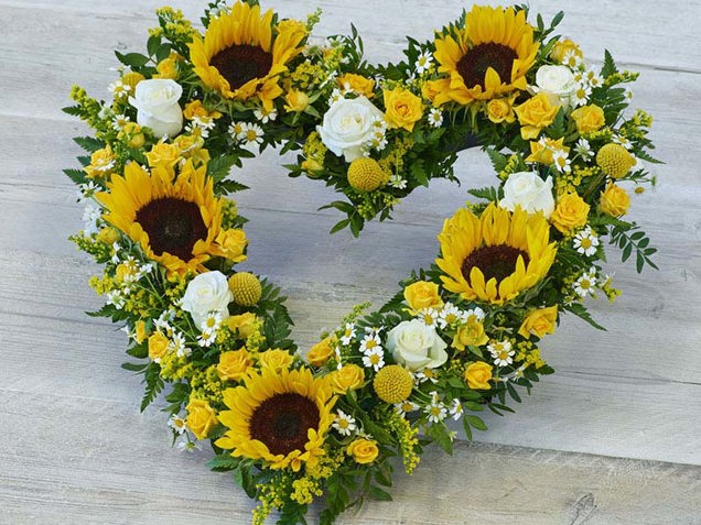 Striking Sunflower Heart image