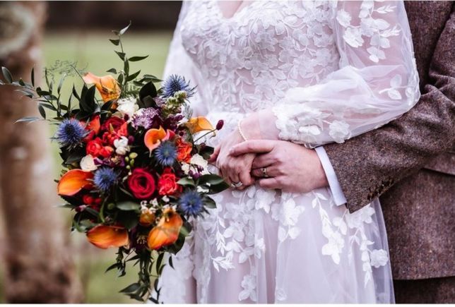 Zoomed In Bouquet Shot