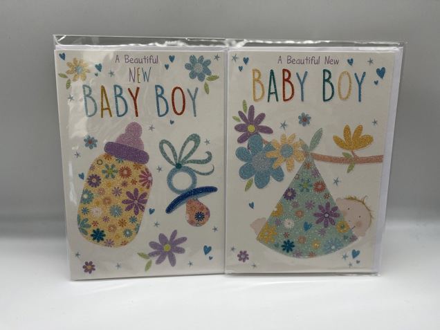 Baby boy card image