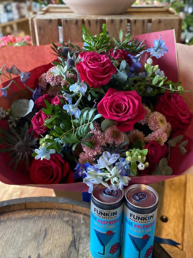 Blue Raspberry Martini