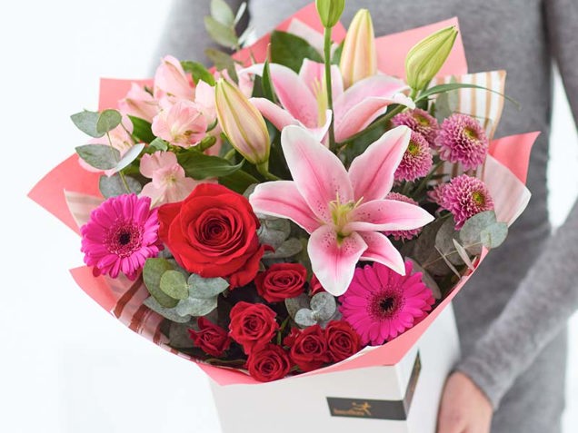 Valentine’s Mixed Bouquet with Lilies image