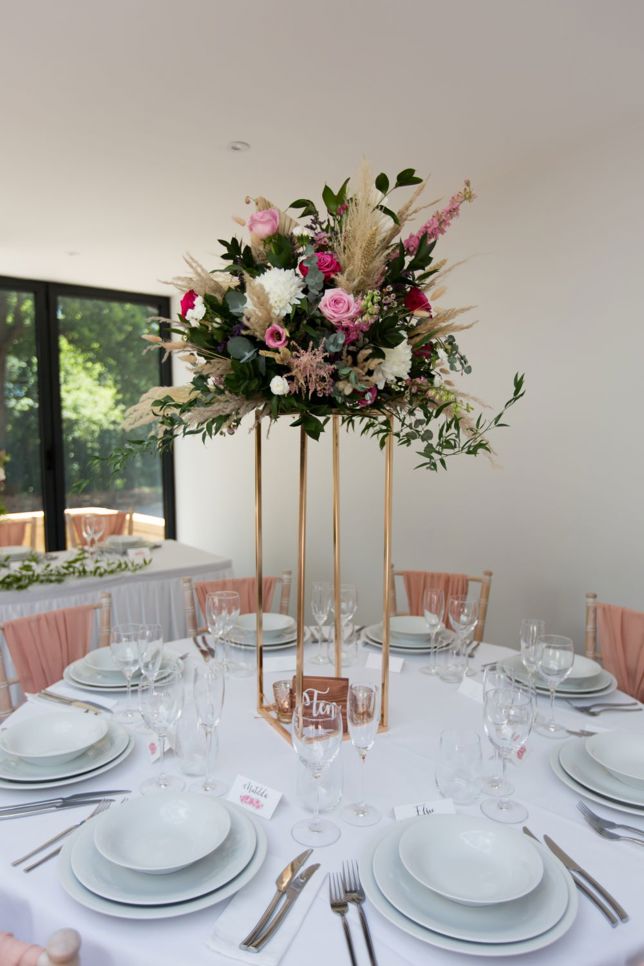 Angel Hotel Blush Pink Centrepiece