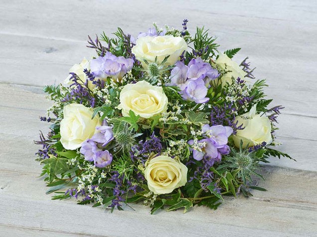 Rose and Freesia Posy - Lilac image