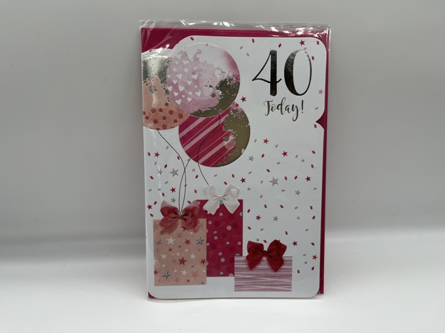 40th birthday card image